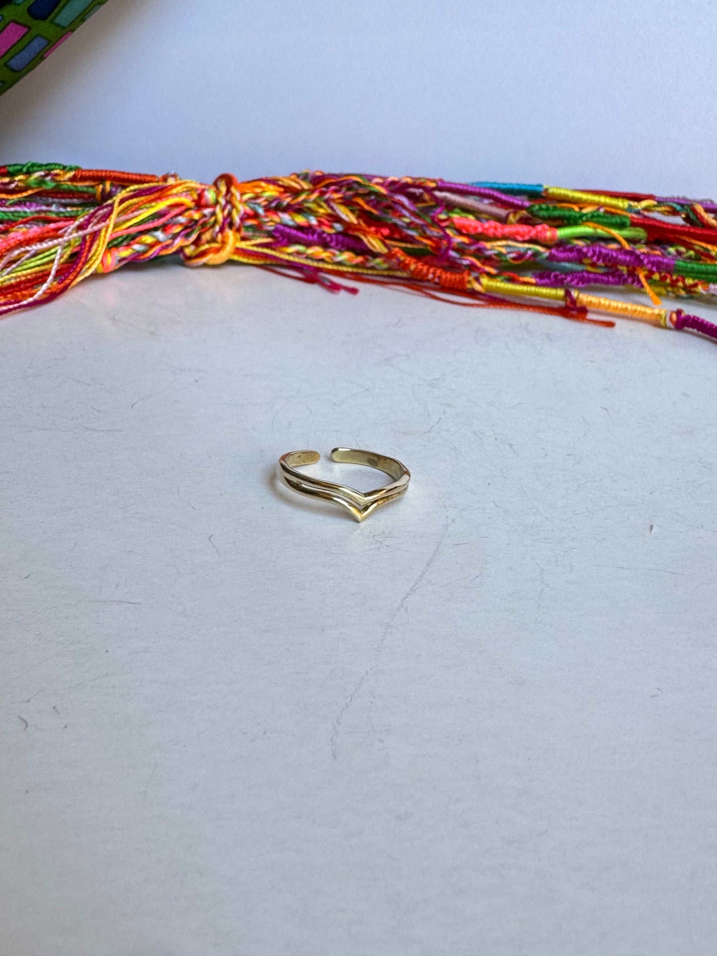Anello boho dorato v