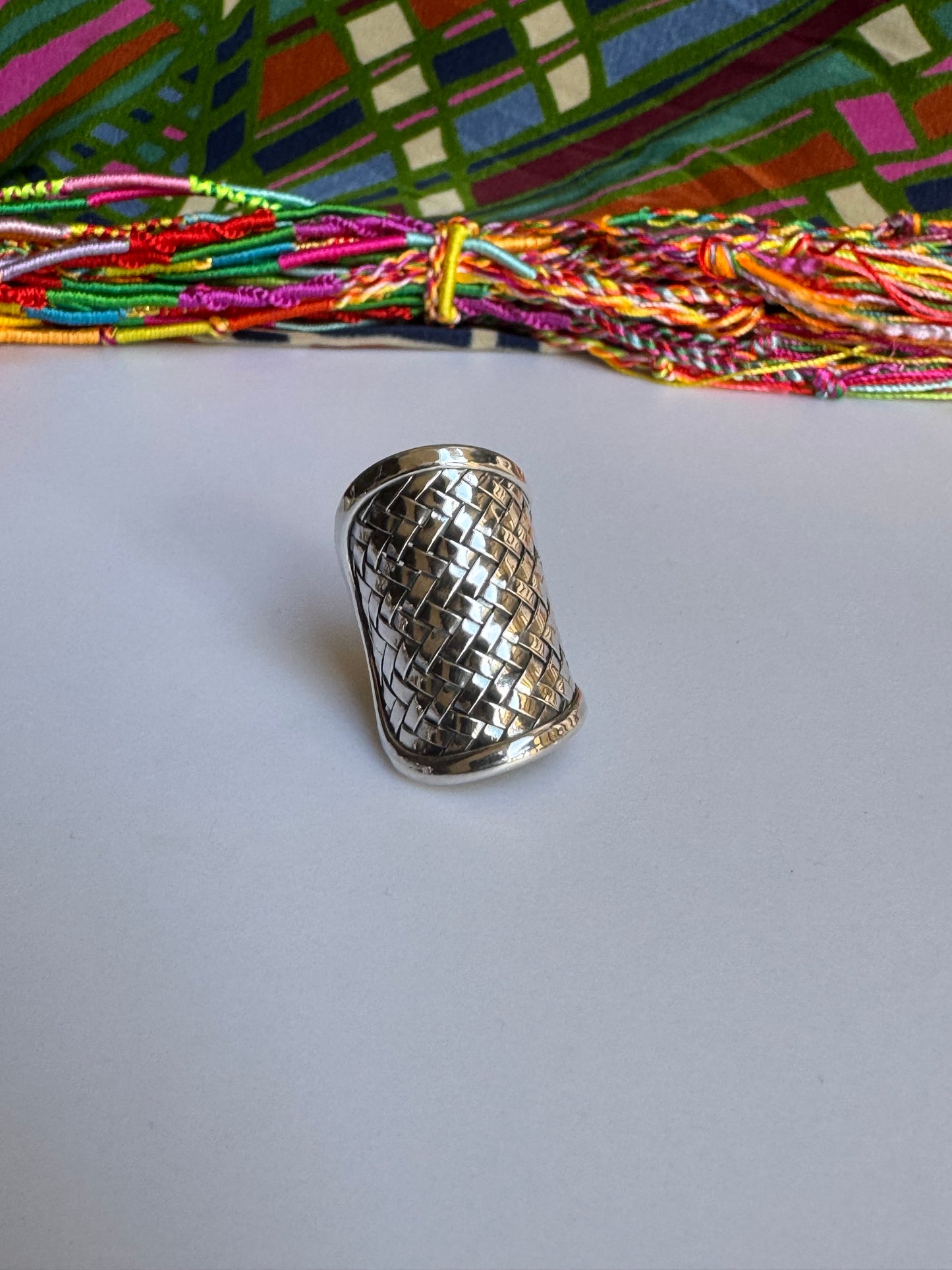 Ringschiene aus 925er Silber, Größe 17 – Z83