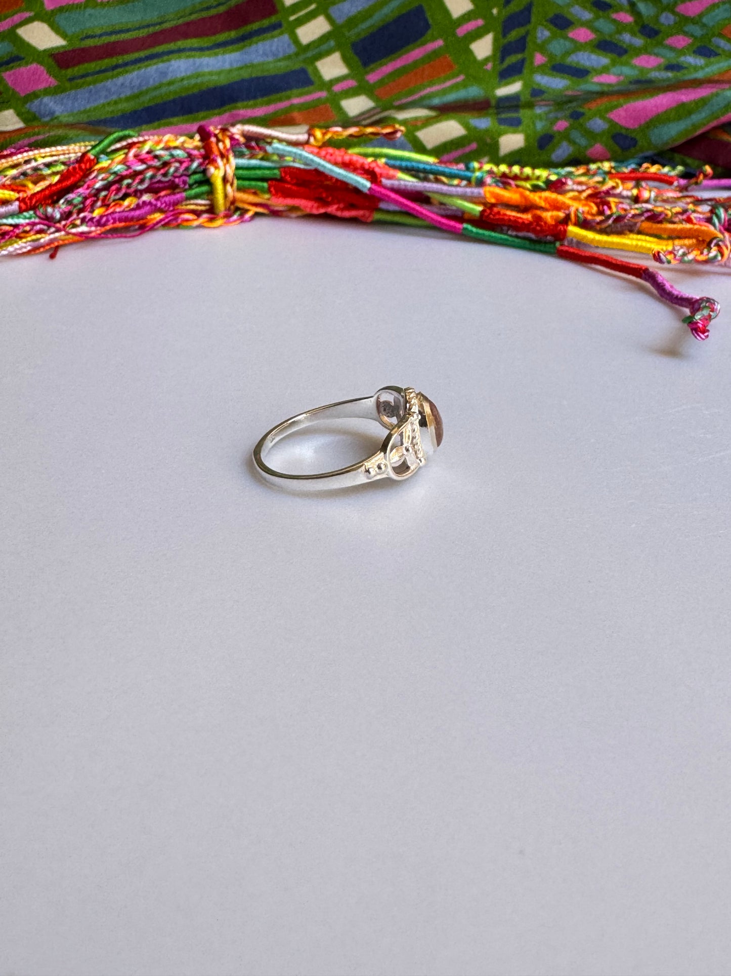 925 Silber Turmalin Ring Größe 19 - TA27