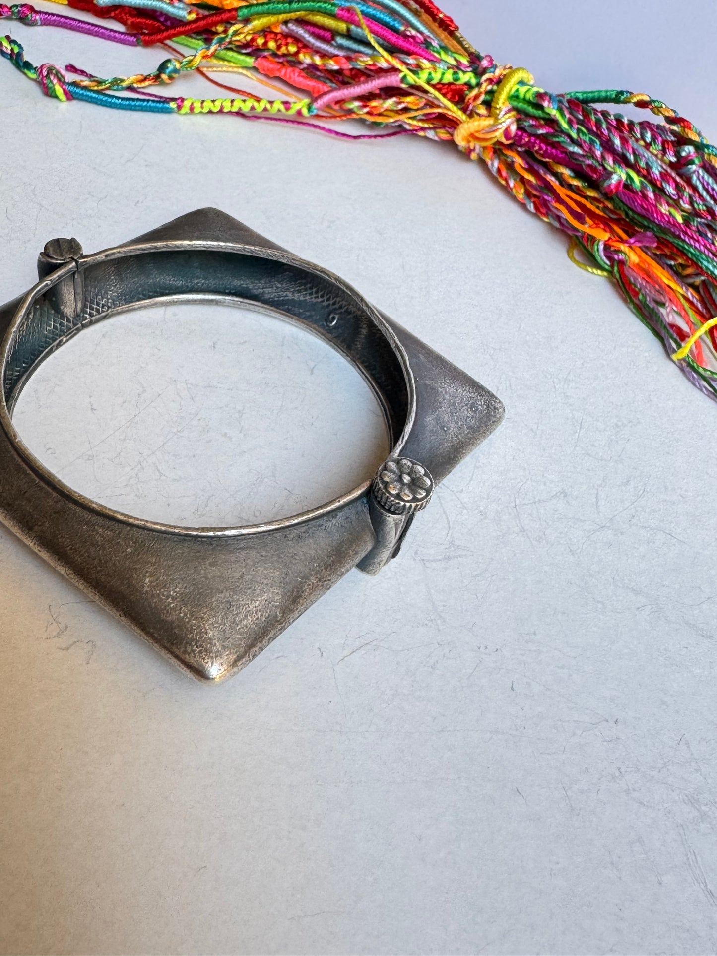 Bracciale bangle argentato