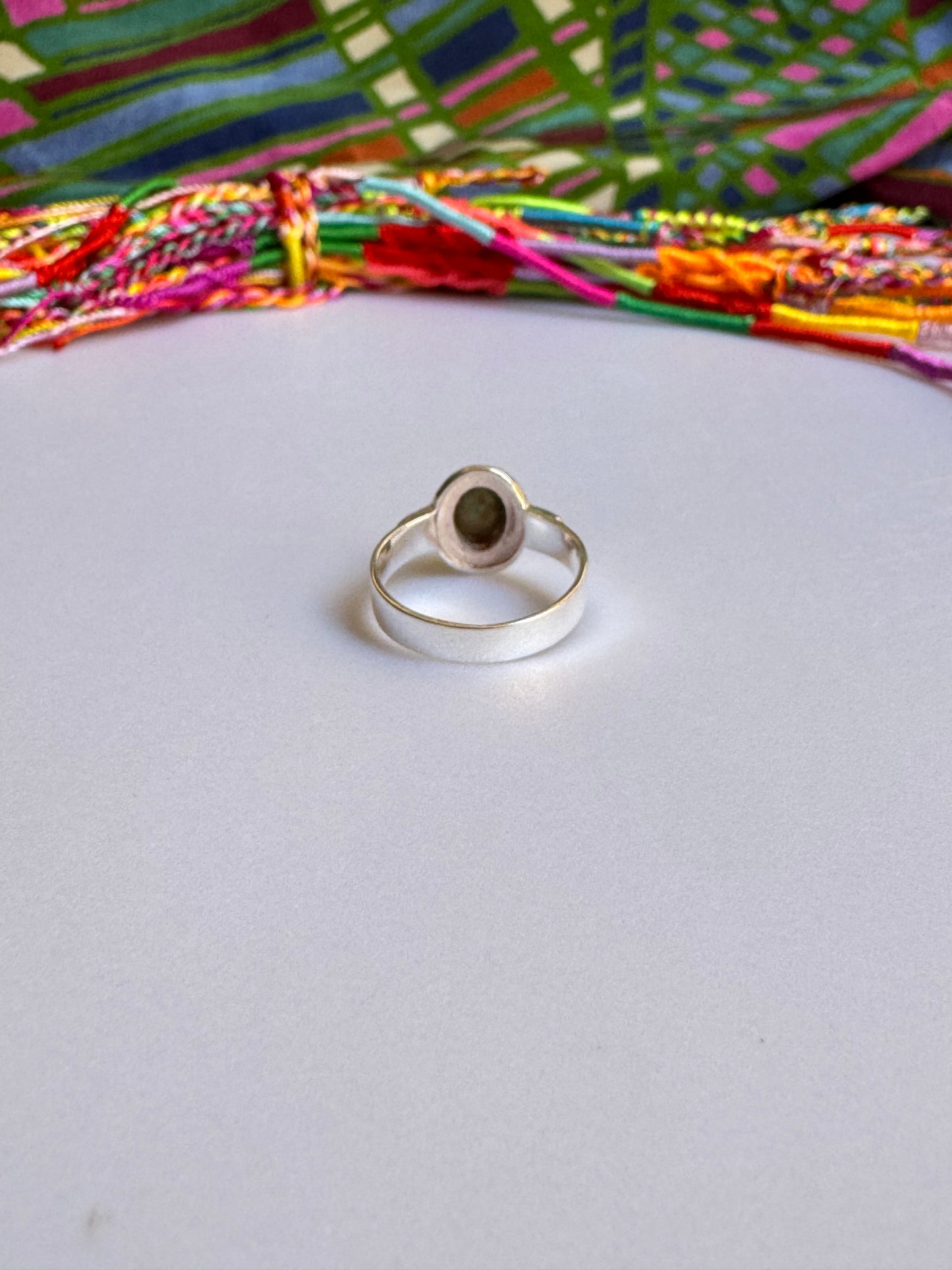 925 Silber Turmalin Ring Größe 11 - TA19