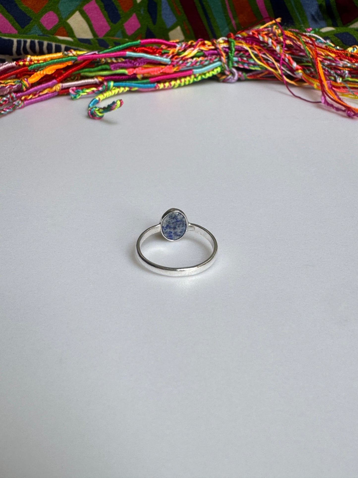 925 silver lapis lazuli ring size 11- G18