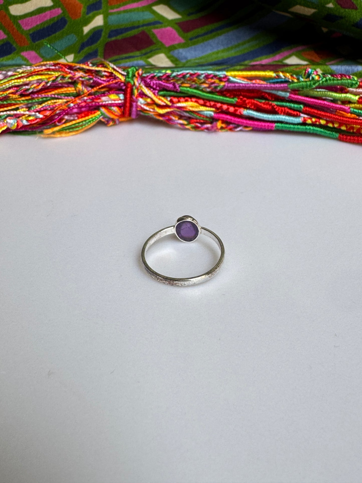 925 silver amethyst ring size 20/21 - 21A