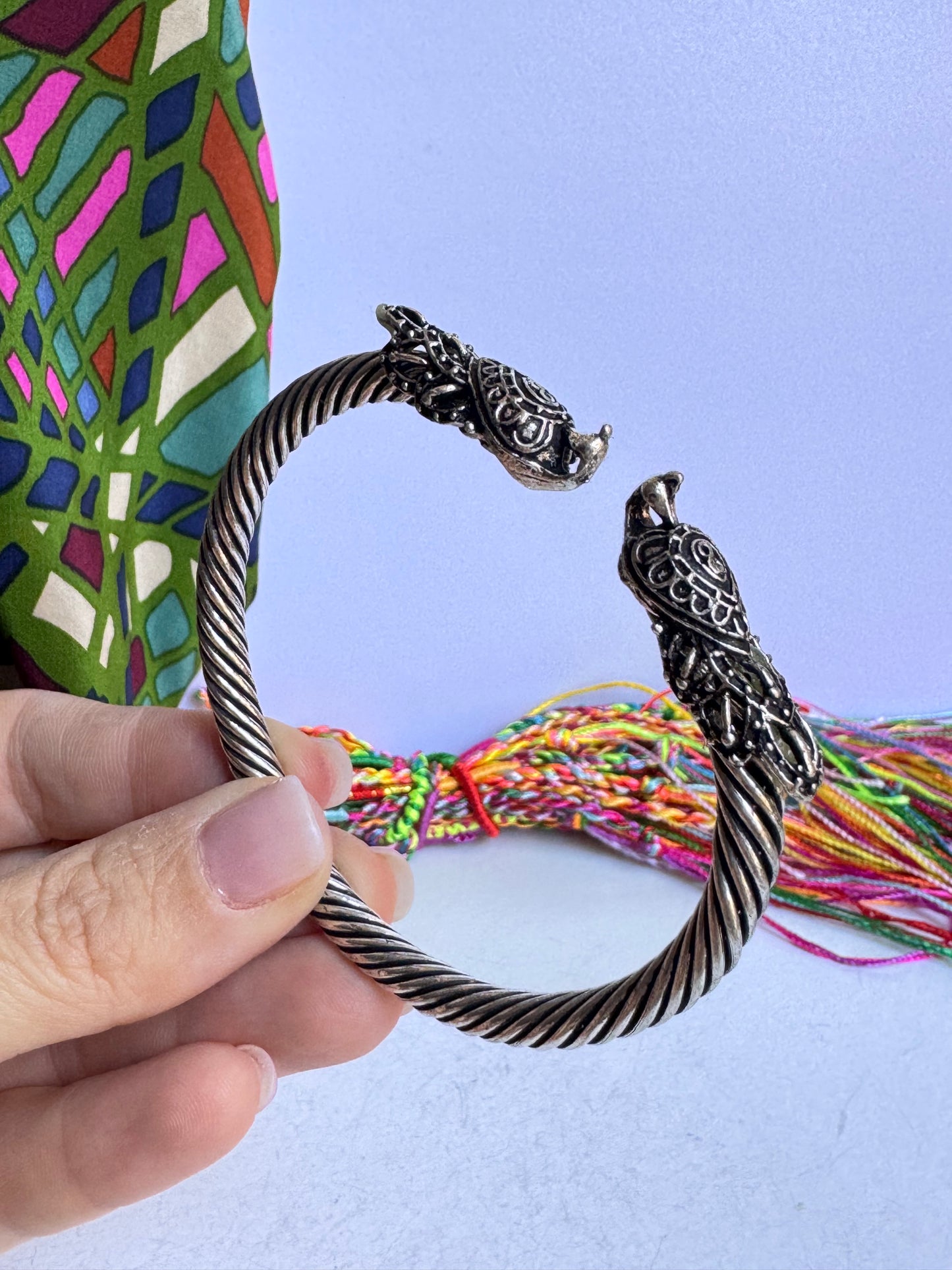 Bracciale boho argentato