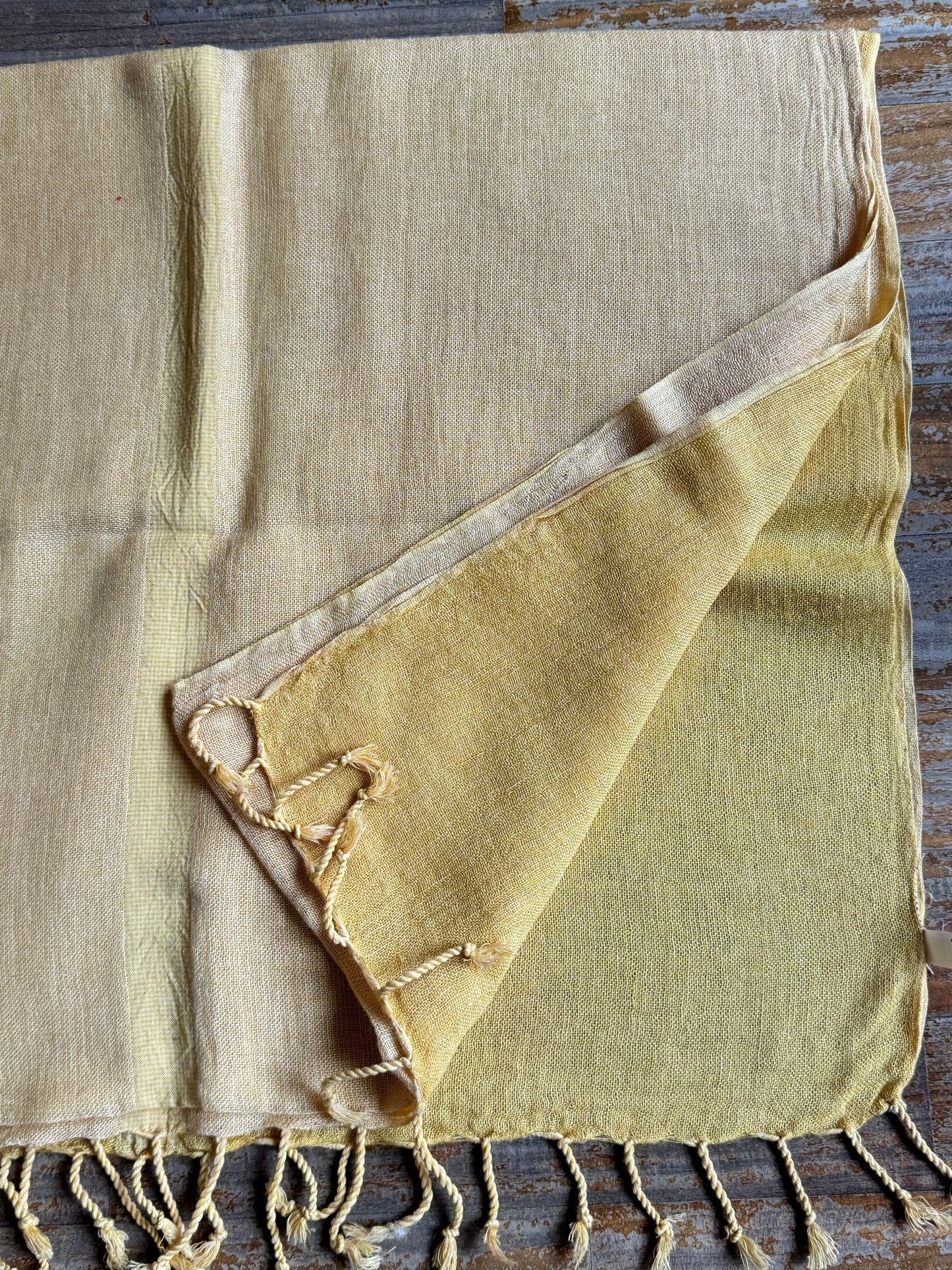 Pashmina scarf India yellow