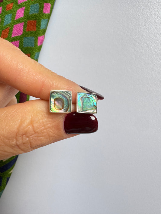 Orecchini lobo argento 925 madreperla