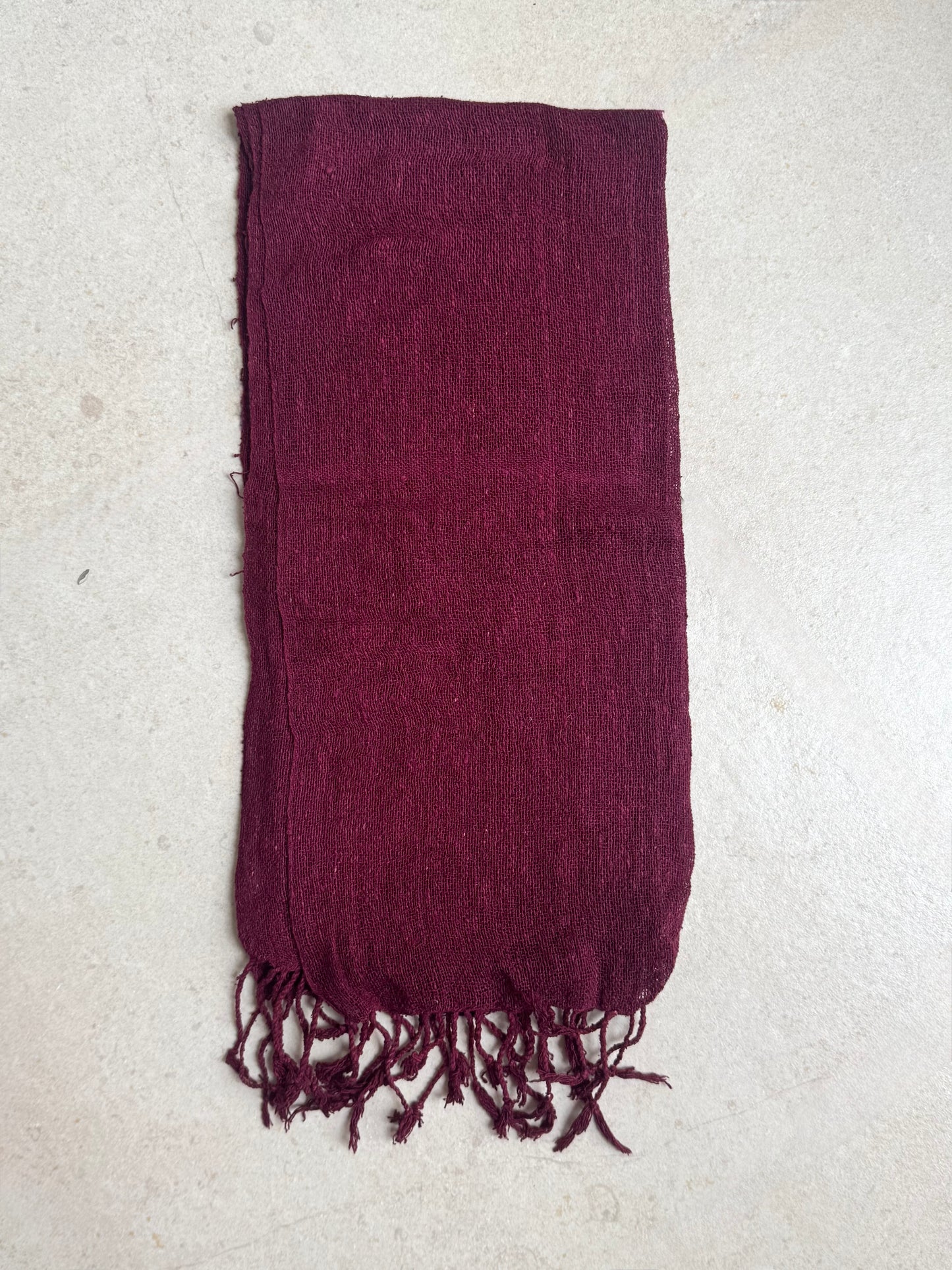 Pashmina sciarpa seta Vietnam bordeaux