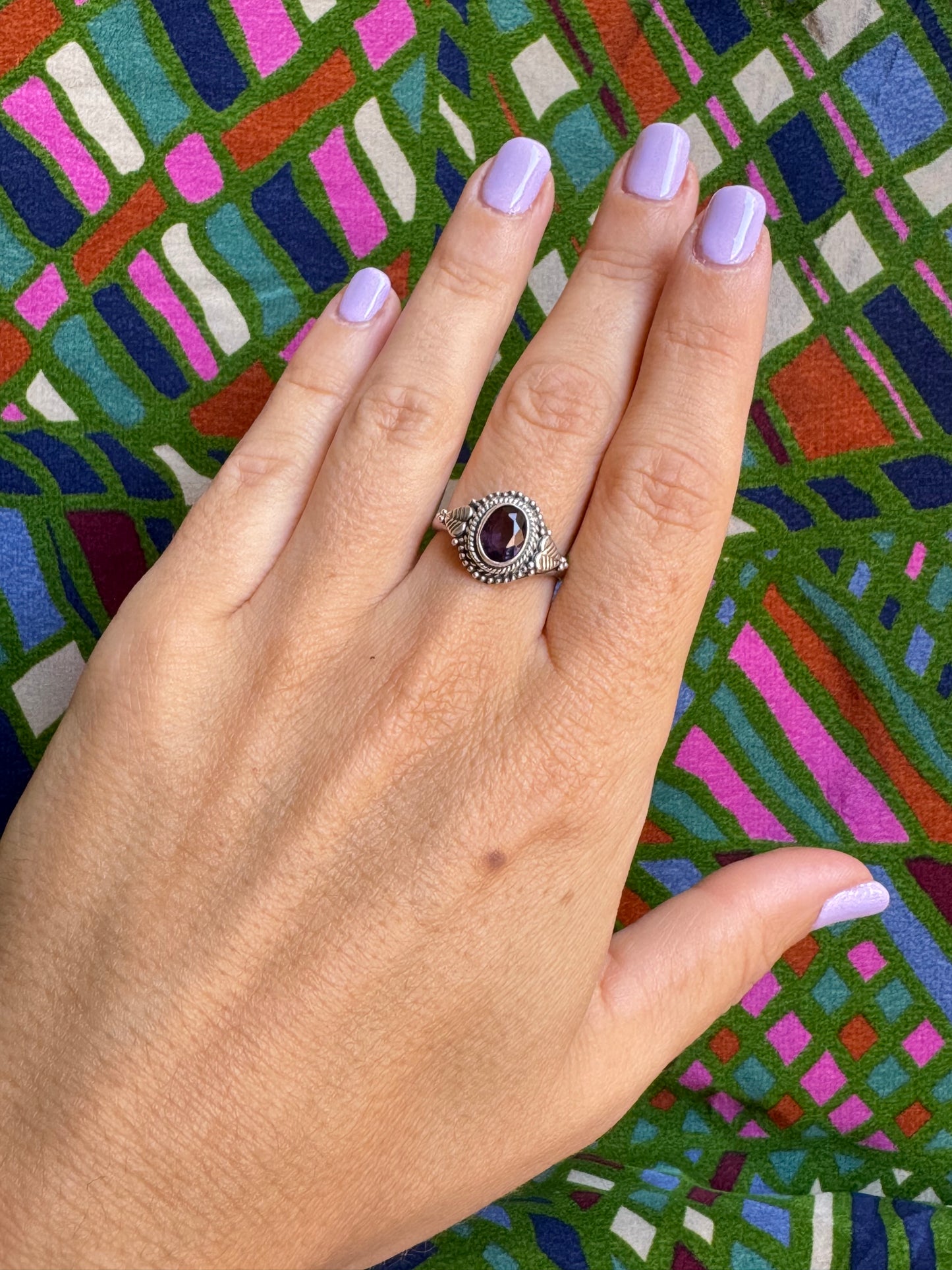 Amethyst-Silberring Größe 17 – X54