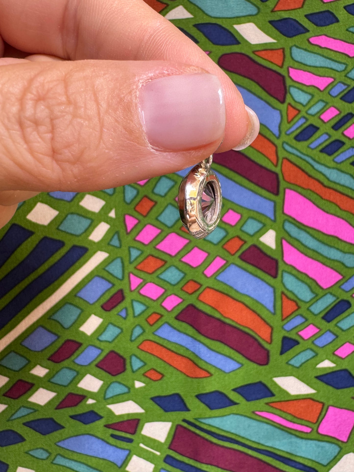 925 silver mystic stone pendant F2