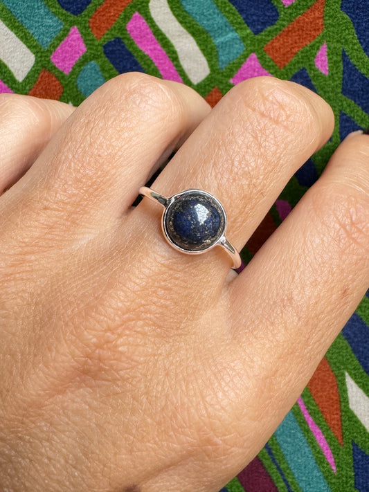 925 silver ring lapis lazuli E46