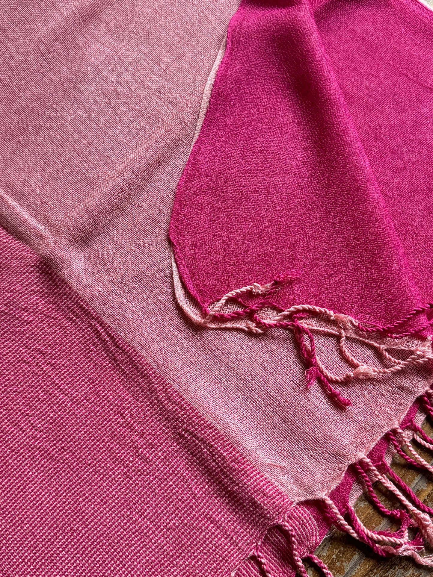 Pashmina scarf India pink