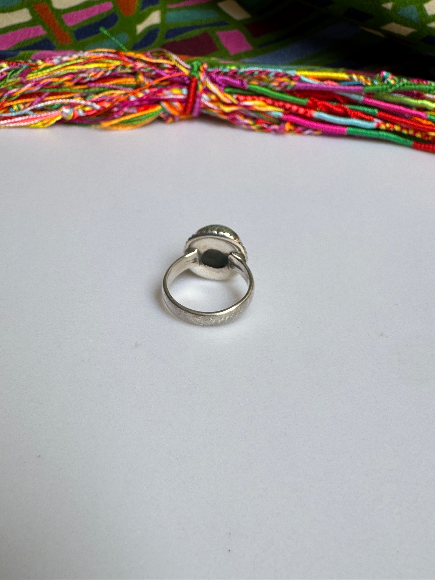 925 silver larimar ring size 12/13 1L