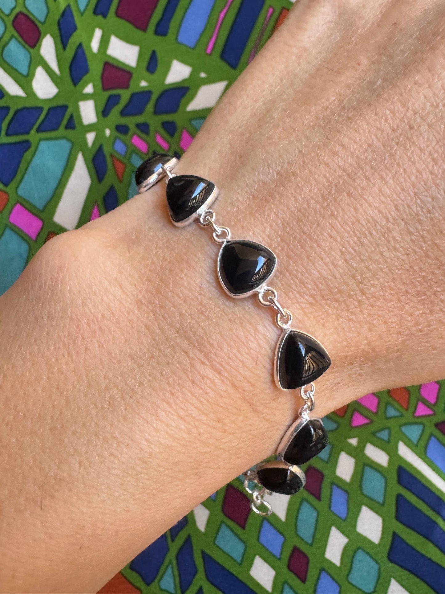 B61 black howitzer 925 silver bracelet