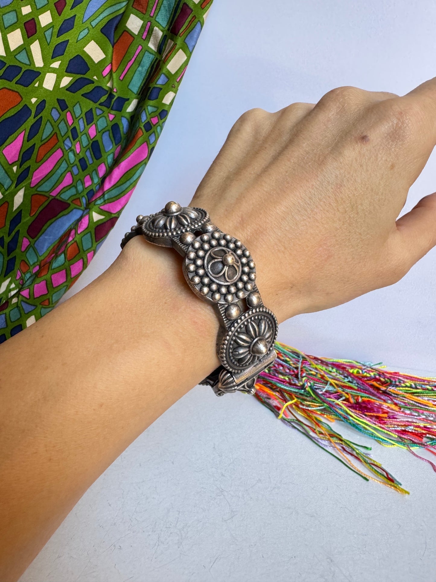 Bracciale bangle argentato