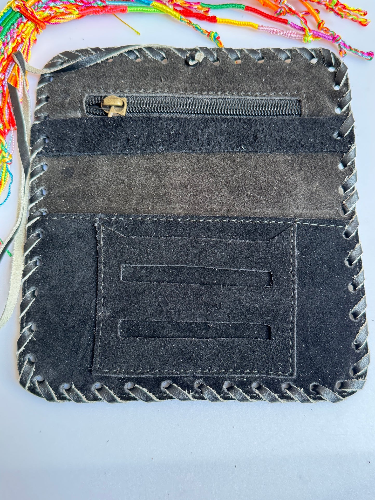 Porta tabacco in pelle 16x9 cm