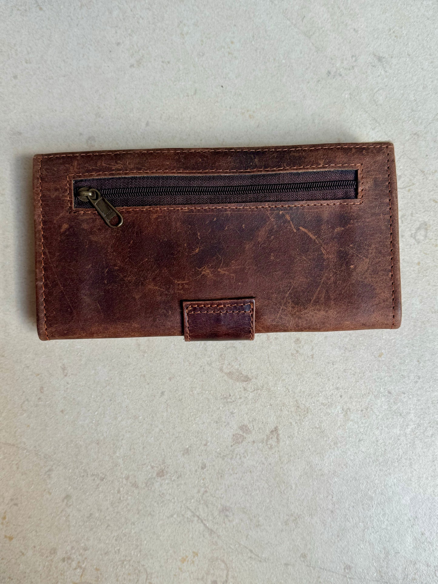 Brown leather wallet