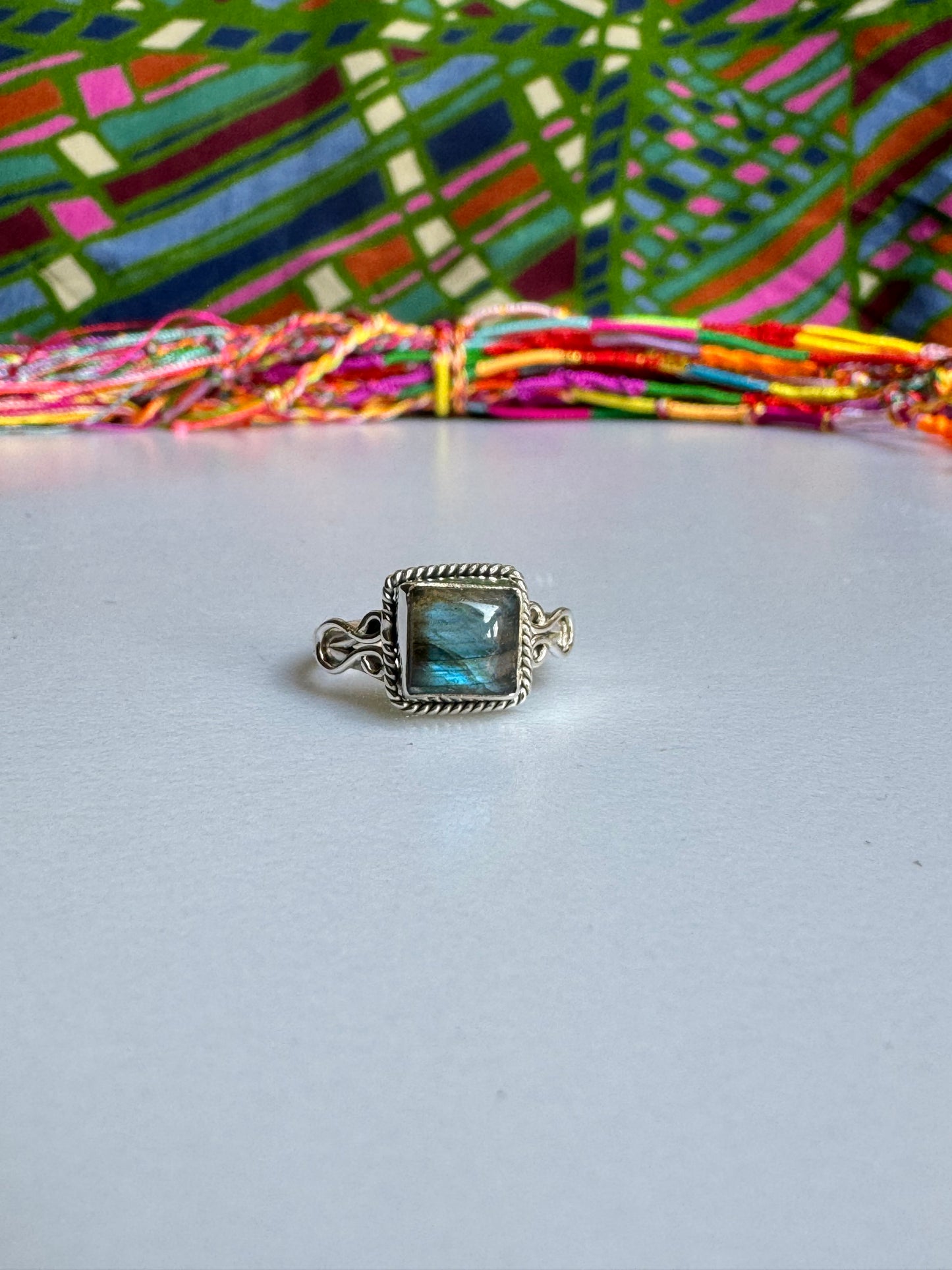 Labradorite Silver Ring Z46