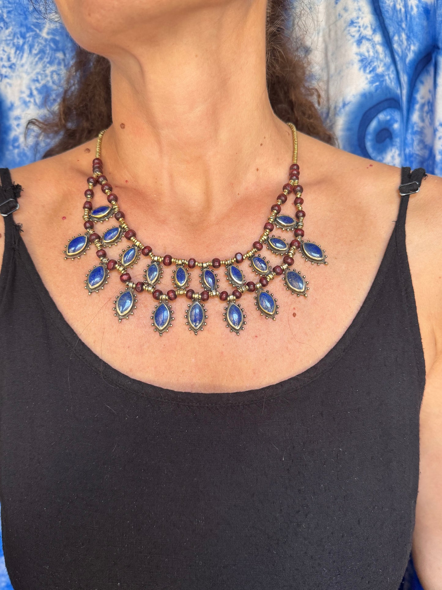 Collana vintage Lapislazzuli