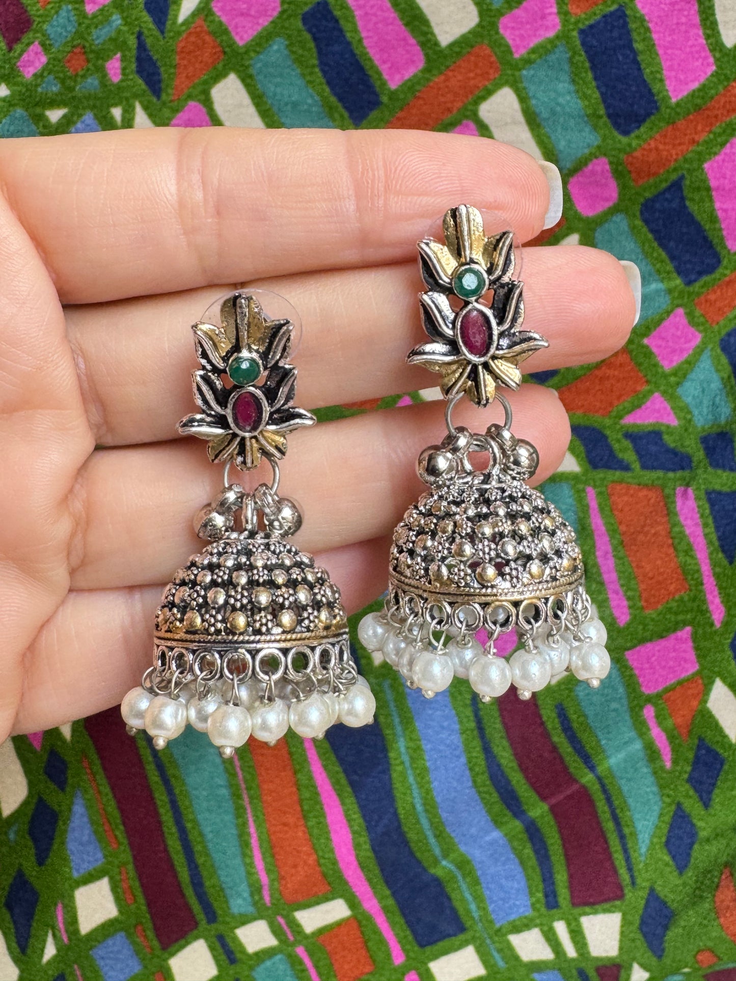 India bell earrings