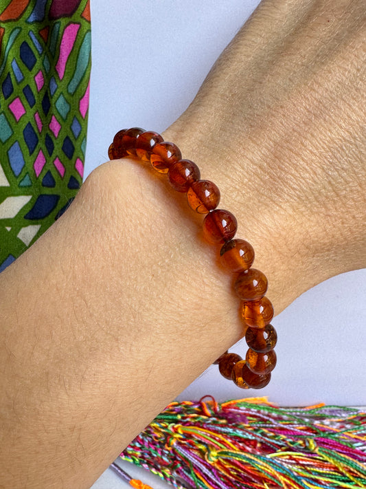 Bracciale elasticizzato ambra baltica 14AB