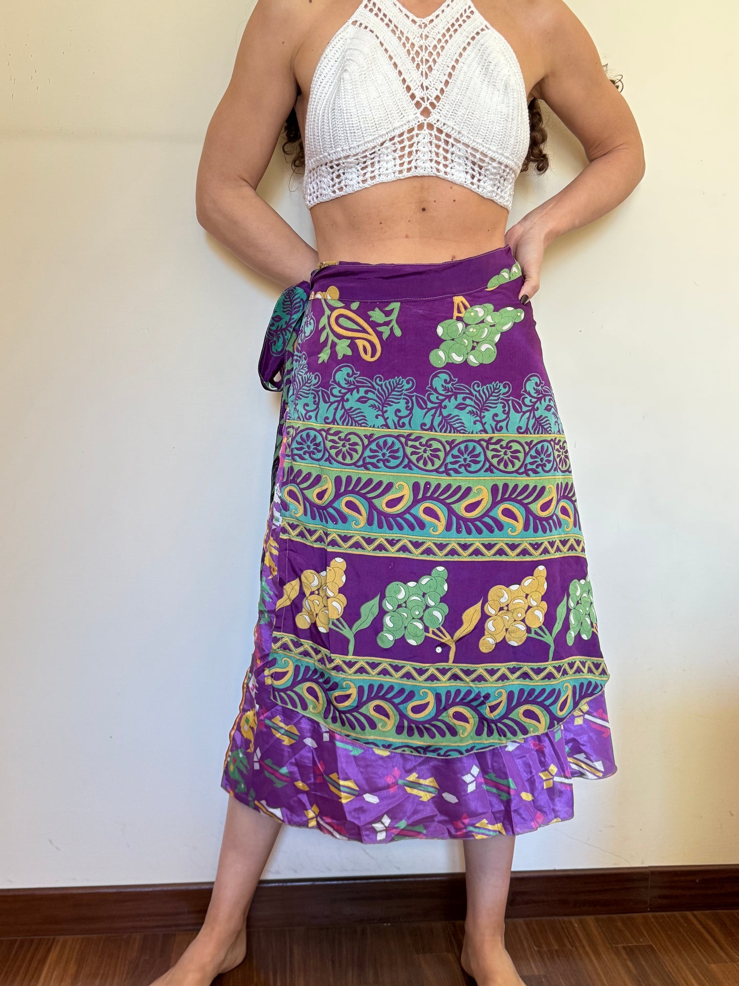 Curvy double-sided wheel 160cm wrap skirt 34CU