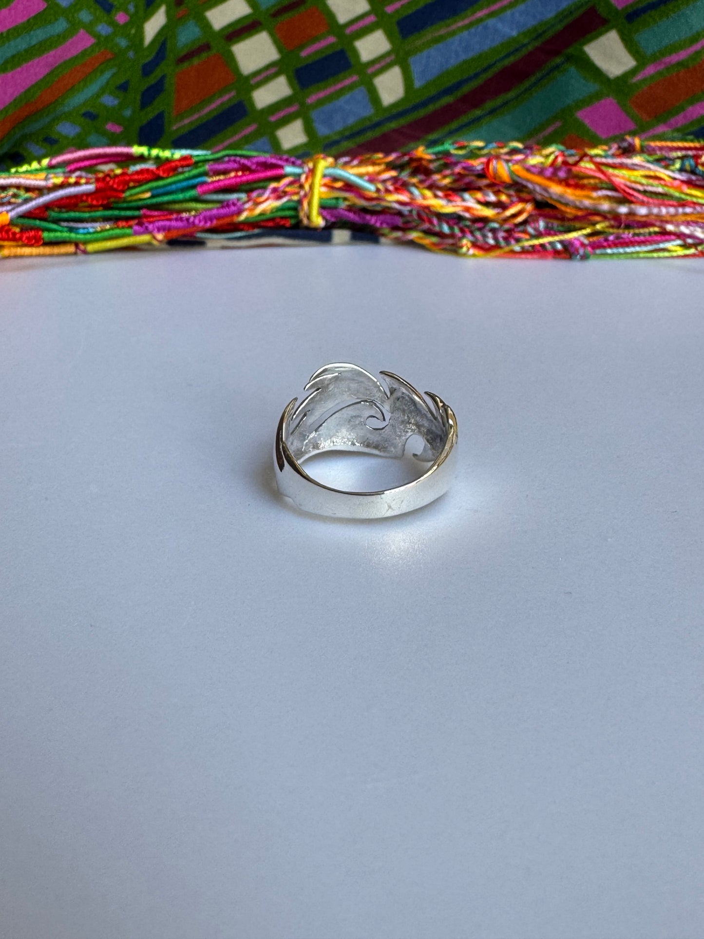Ringschiene aus 925er Silber, Größe 24 – Z73