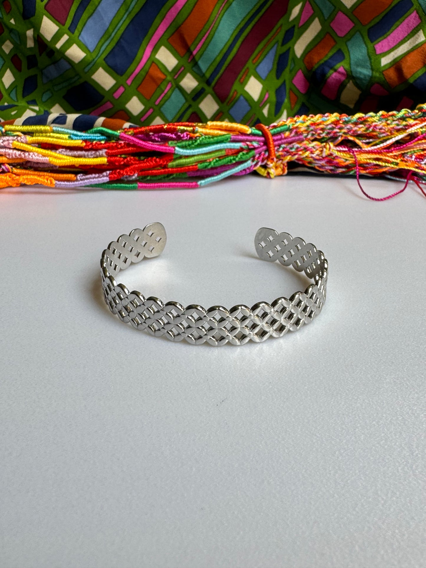 Steel mesh bracelet