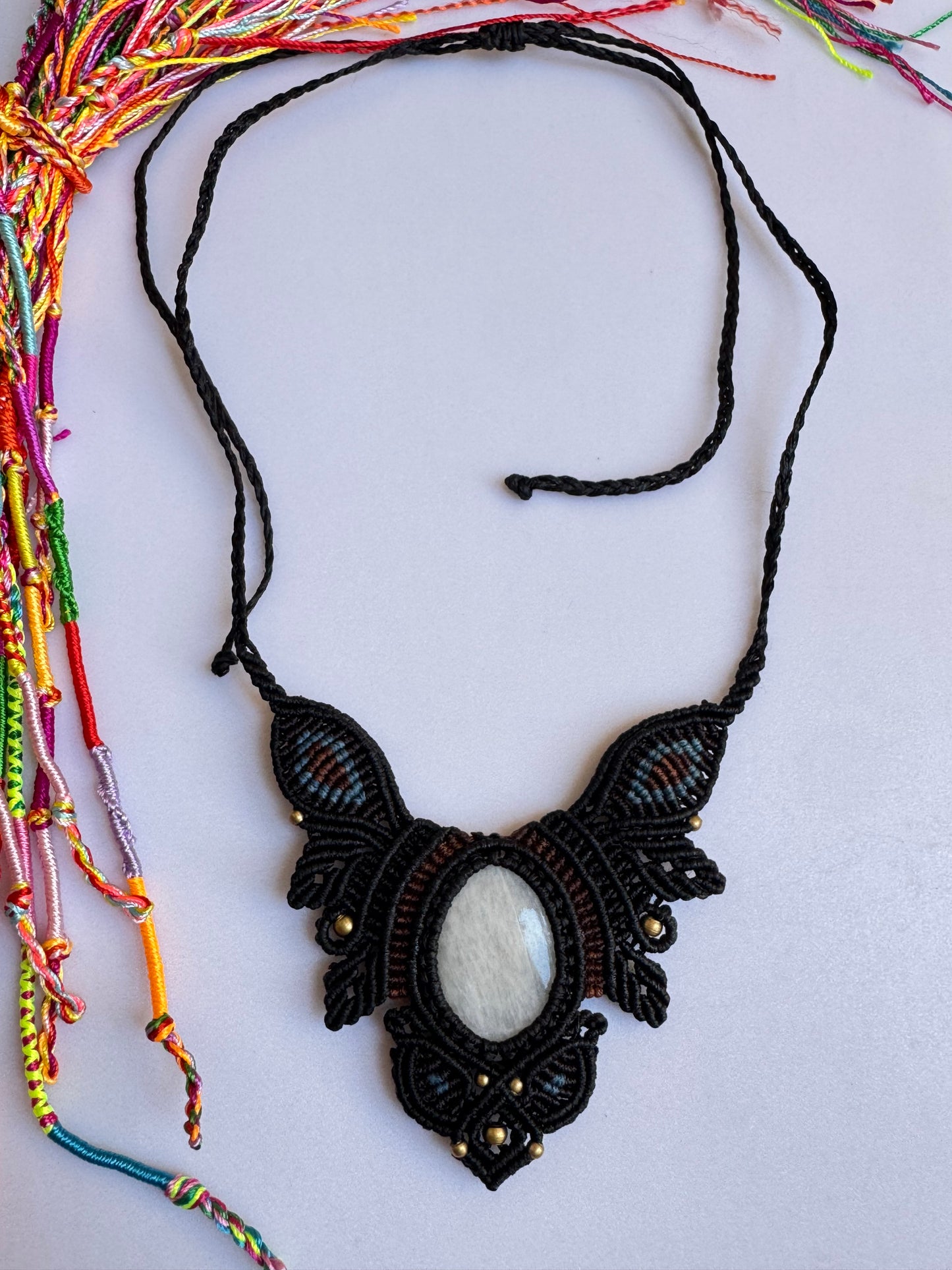 Collana macramè scolecite I
