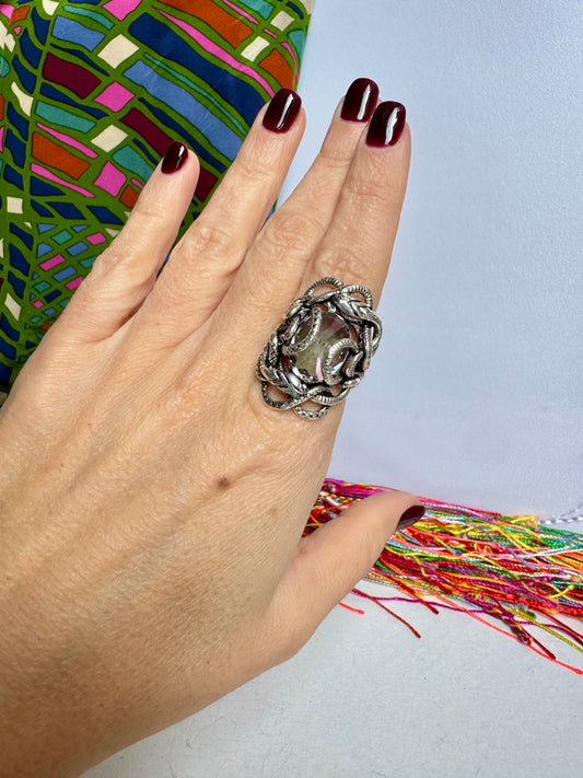 Anello argento 925 mystic stone misura 19 - 19K