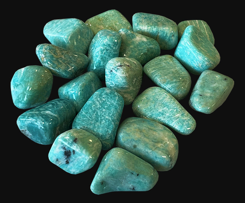 Amazonite Namibia tumbled hard stone single mineral