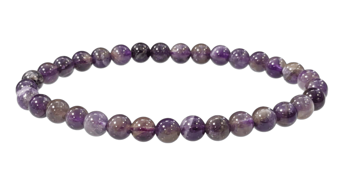 Bracciale elasticizzato pietre dure Ametista 6mm