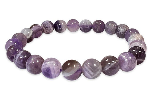 Wrapped Amethyst stone elastic bracelet