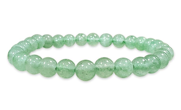 Bracciale elasticizzato pietre dure Aventurina verde 6mm