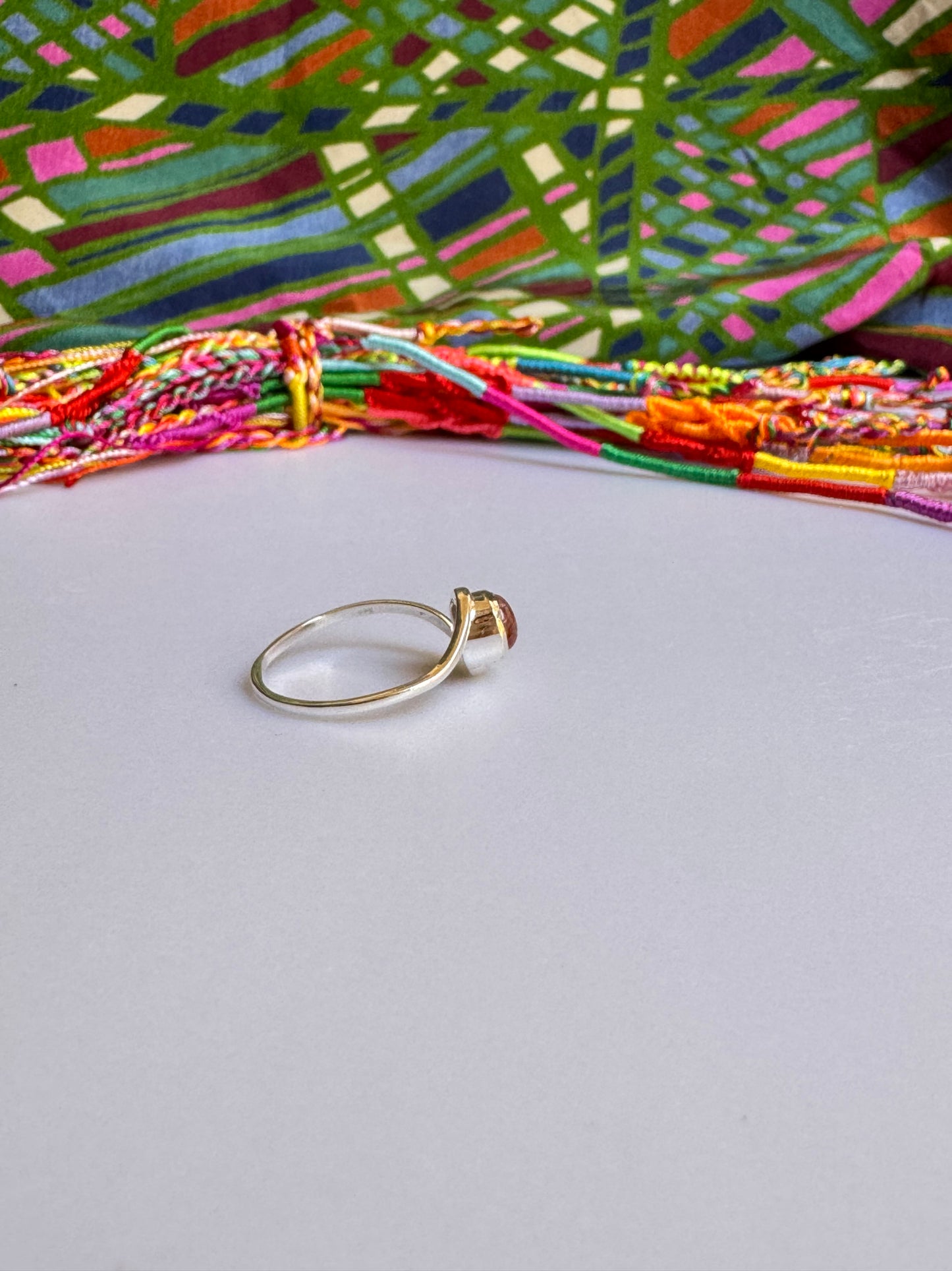 925 Silber Turmalin Ring Größe 22 - TA17