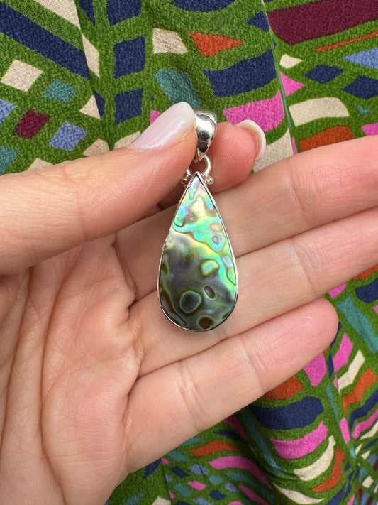 Abalone-Anhänger C34 aus 925er Silber