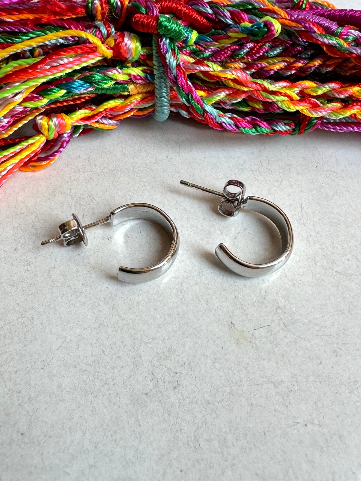 Steel earrings