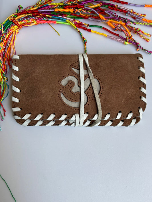Leather tobacco pouch 16x9 cm