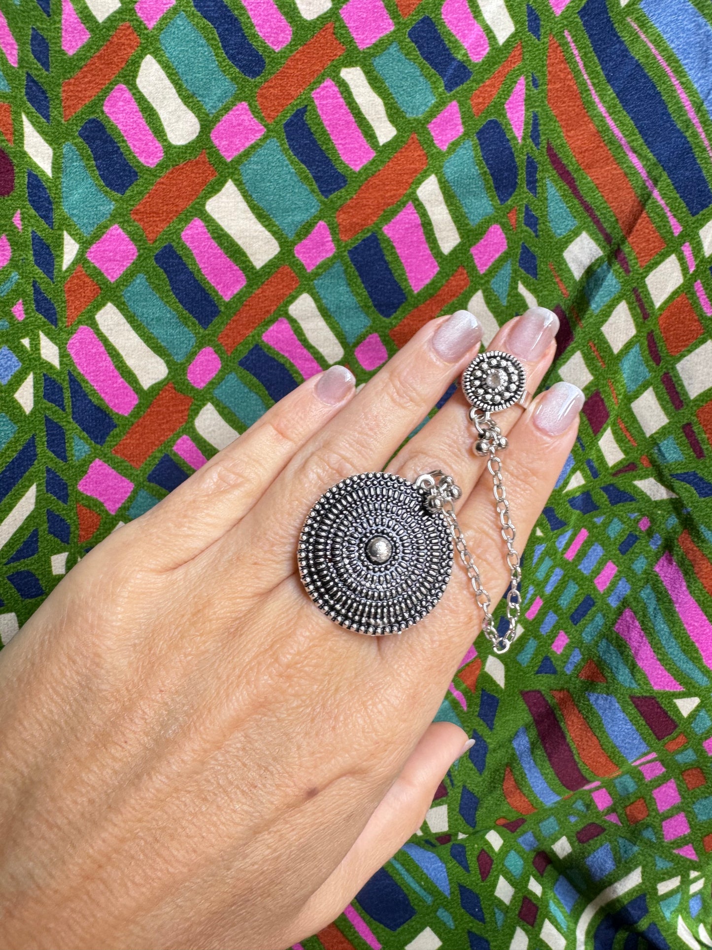 Antique vintage double ring