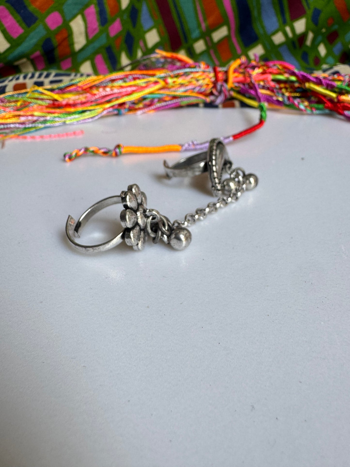 Antique vintage double ring