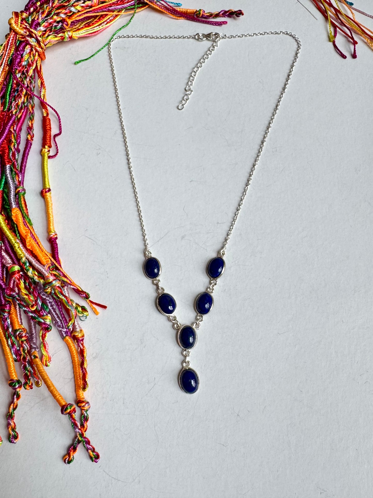 Collana argento 925 lapislazzuli