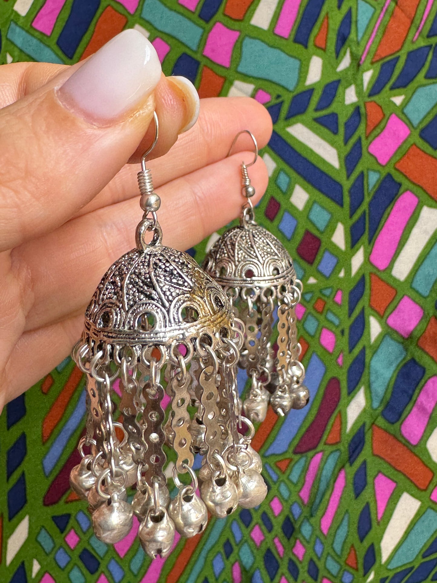 India bell earrings