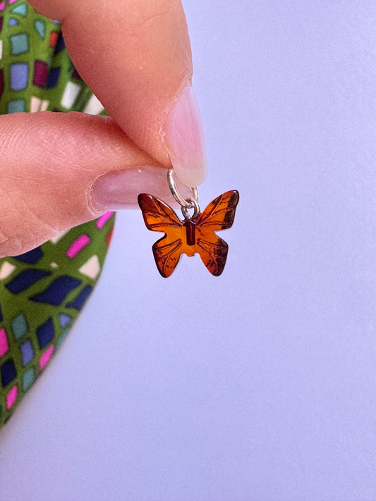 925 silver amber pendant A7