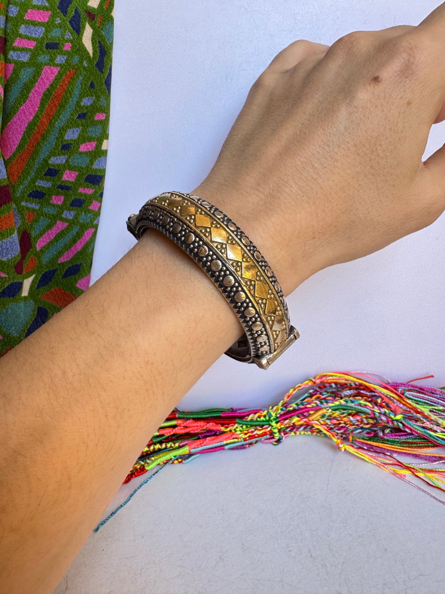 Bracciale bangle argentato