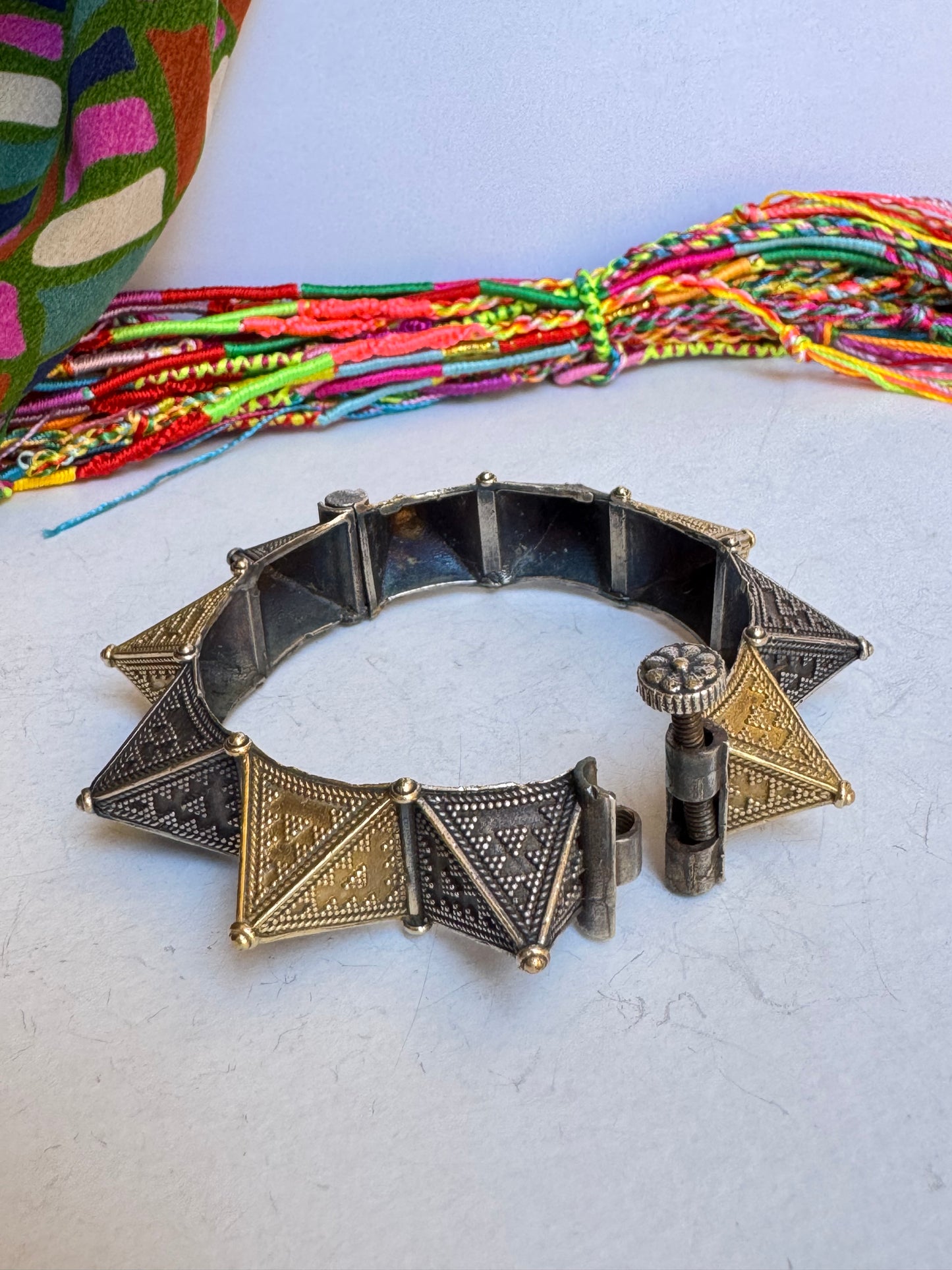 Bracciale bangle argentato