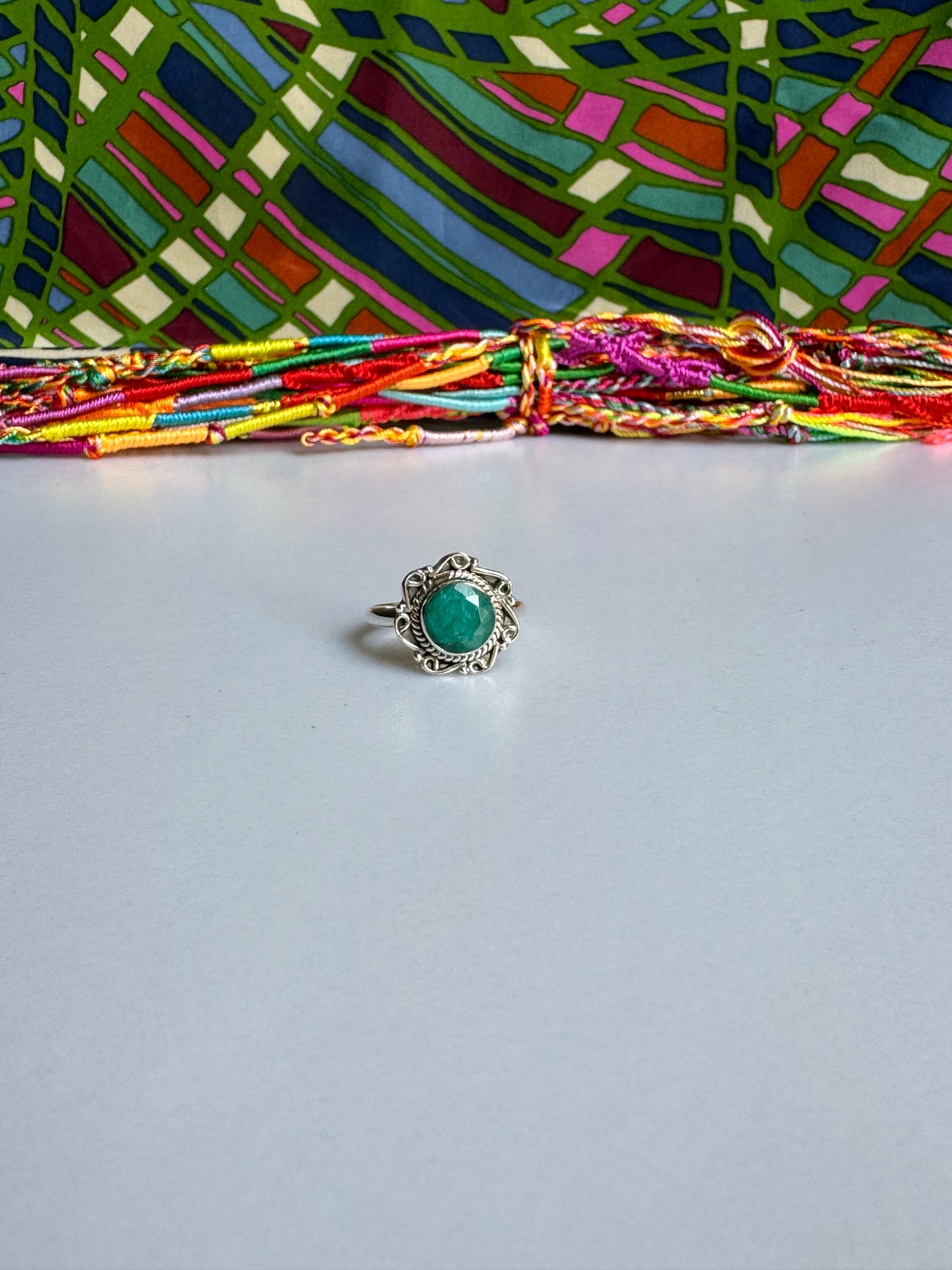 Ring silver925 emerald root Z3