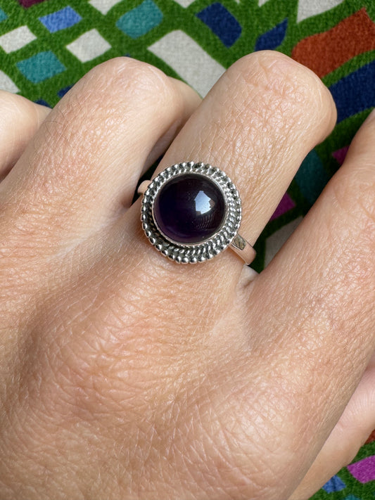 Amethyst Silver Ring E91