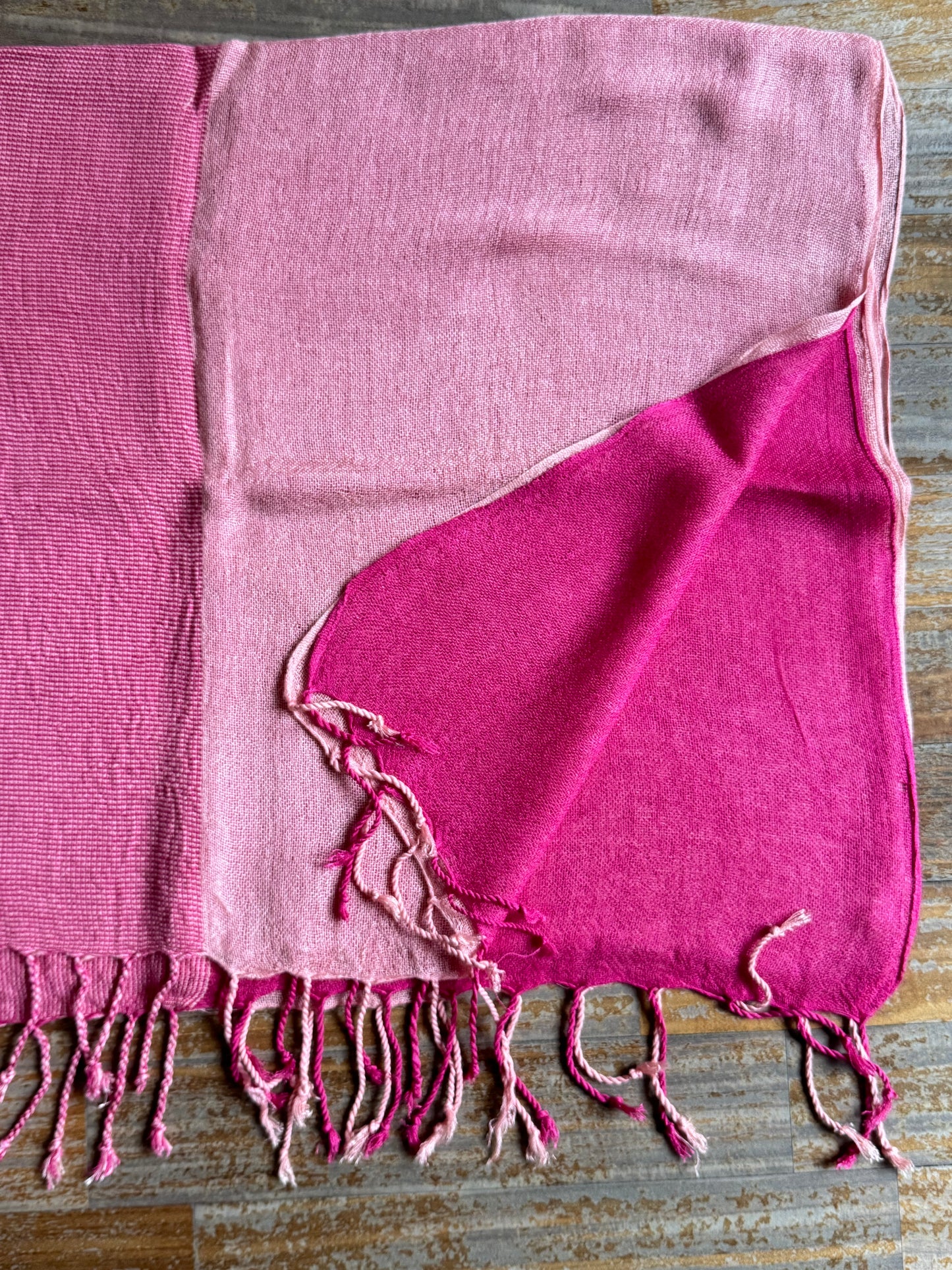 Pashmina scarf India pink