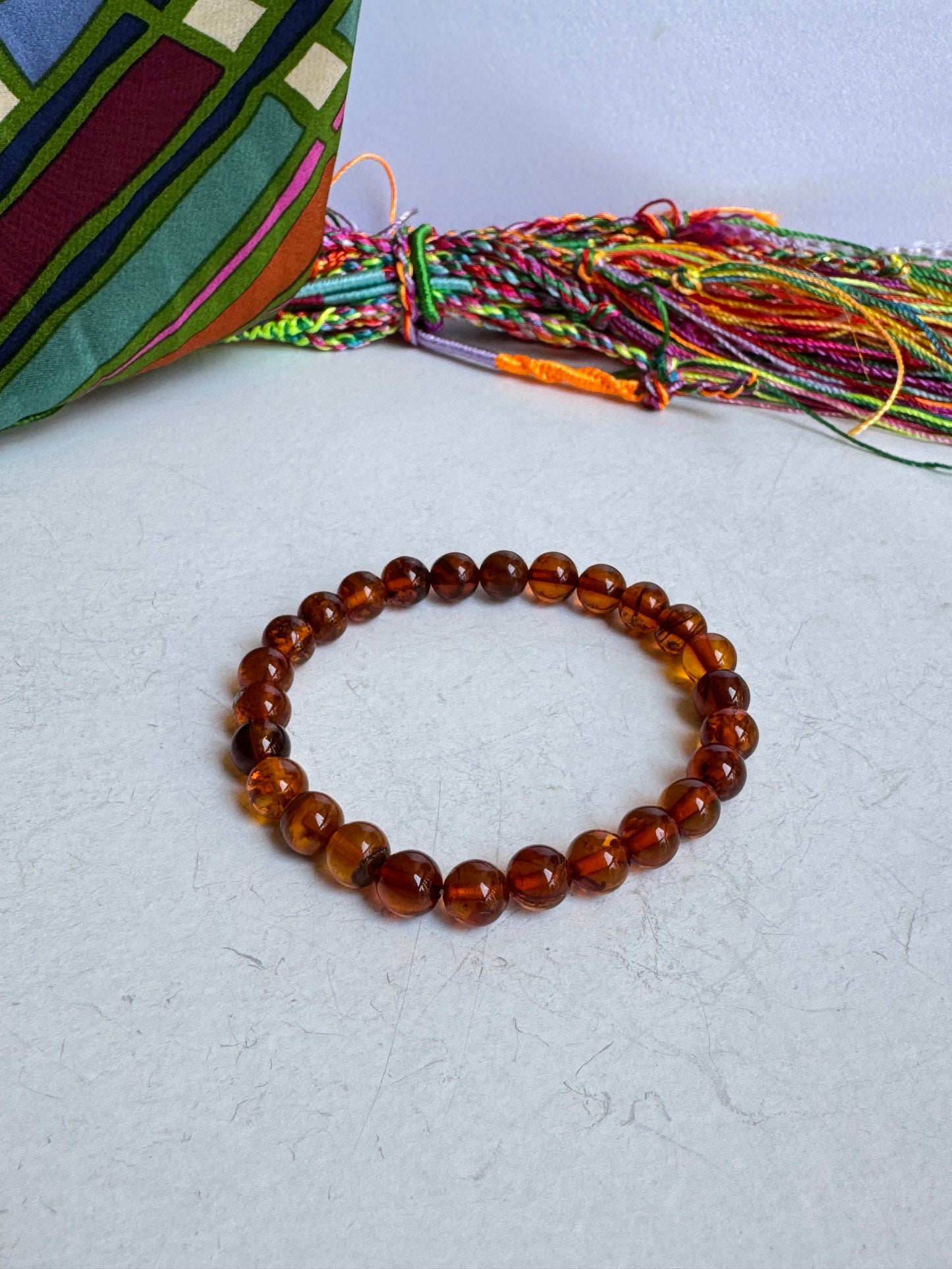 Bracciale elasticizzato ambra baltica 14AB