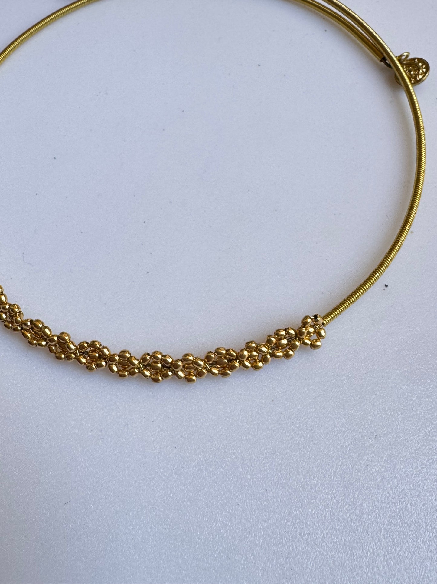 Collarino dorato fiorellini