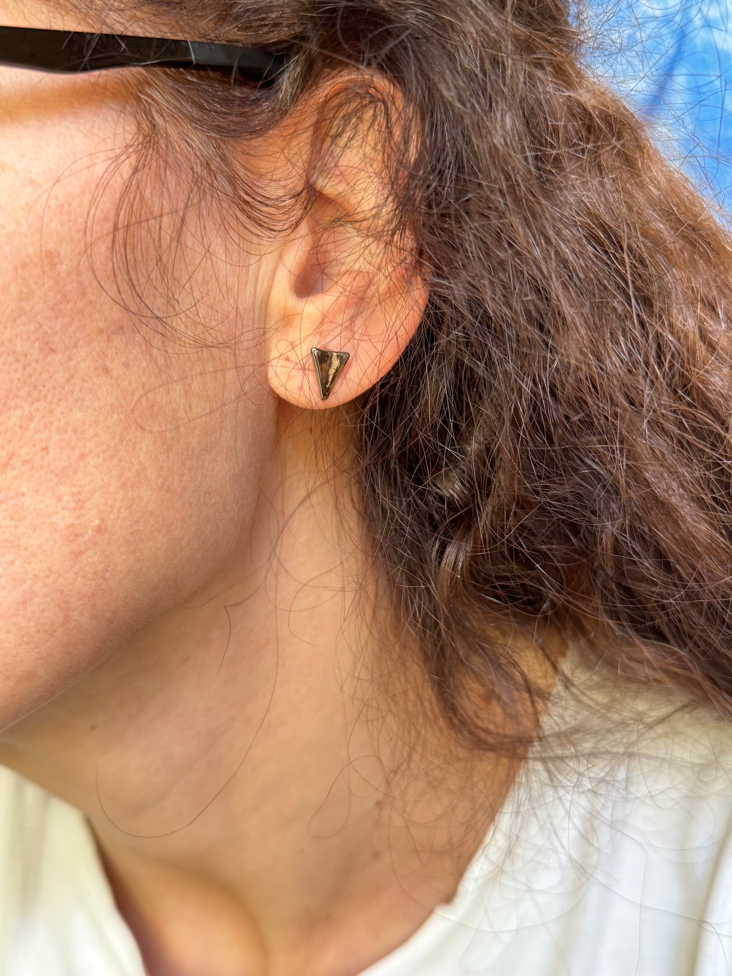 Dark silver pendant earrings in different lengths